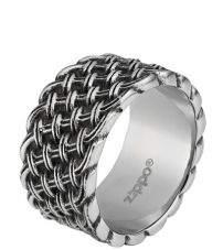 Кольцо из стали с плетёным рисунком (19,1 мм) ZIPPO