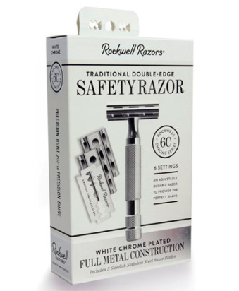 Т-образный станок для бритья ROCKWELL 6C WHITE CHROME