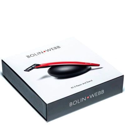 Подарочный набор Bolin Webb R1, бритва R1-S красная, подставка R1