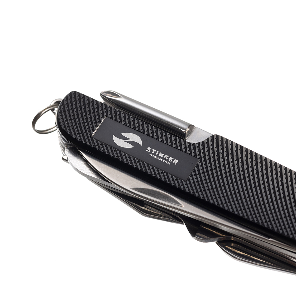 Нож перочинный 89 мм, 15 функций, в блистере STINGER FK-K5013ALLB