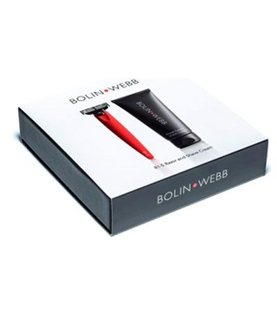 Подарочный набор Bolin Webb R1, бритва R1-S красная, крем для бритья Bolin Webb