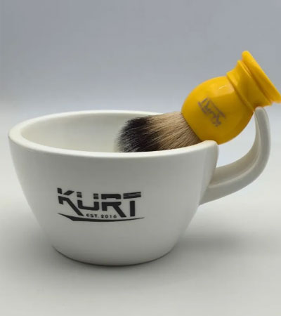 Чаша для бритья керамическая с ручкой , K-40060 KURT 