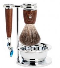 Бритвенный набор MUEHLE RYTMO, ясень, натуральный барсучий ворс, бритва Fusion, чаша