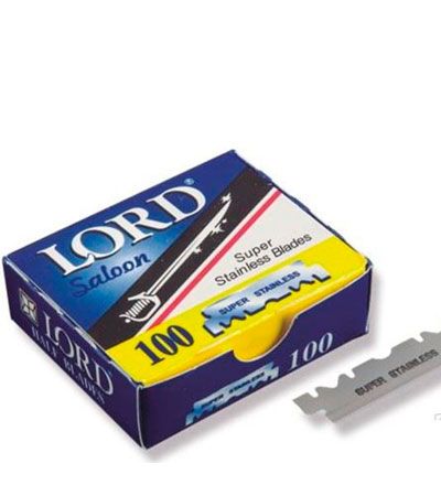 Cменные лезвия для шаветт Лезвия Lord Saloon Single Edge Razor Blades -100шт.