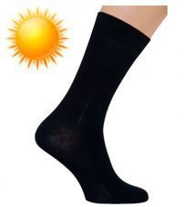 Носки мужские SAPHIR, черные, хлопок (80%), нейлон комфорт (20%).