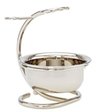 Подставка для станка и кисти с чашей для бритья (Хром) Truefitt & Hill