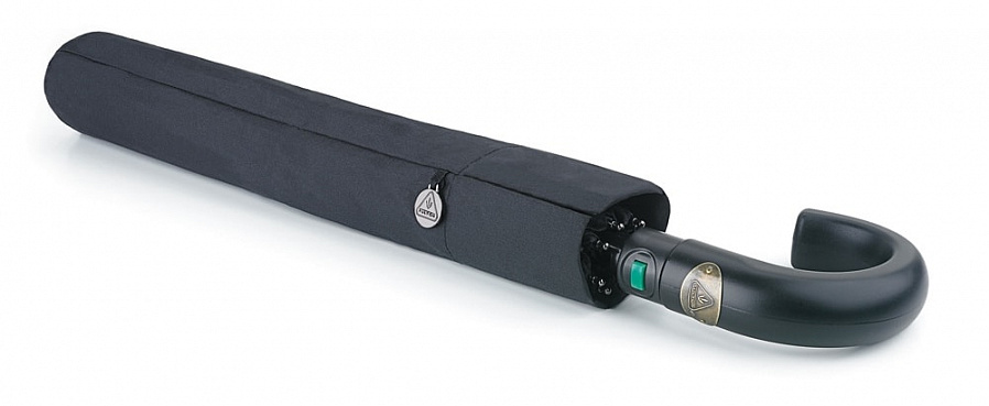 Классический мужской черный зонт, полуавтомат, Ambassador, Fulton G518-01