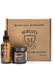 Подарочный премиальный набор масло + крем для бороды и усов Morgan's Beard Gift Set