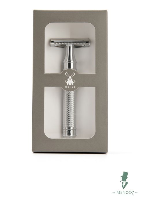 Т-образная бритва R 89 MUEHLE TRADITIONAL, c удлиненной ручкой, хром, closed comb GRANDE