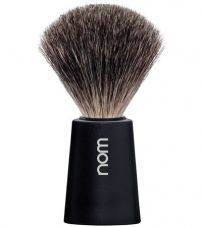 Помазок NOM CARL, натуральный барсучий ворс, черный пластик