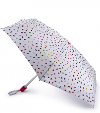 Зонт женский механика Lulu Guinness Fulton L717-3648 TinyConfettiLip (Конфетти губ)