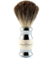 Помазок смола цвета слоновой кости, барсучий ворс Edwin Jagger Shave Brush