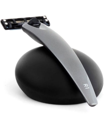 Набор Bolin Webb R1, бритва R1 серый графит, подставка R1 черная, дорожный чехол