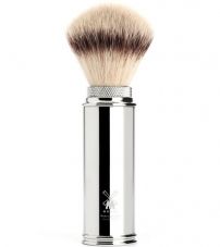 Дорожный помазок MUEHLE, фибра высшей категории Silvertip, размер M, хром