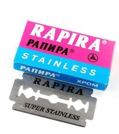 Сменные лезвия Rapira Chrome Stainless Double Edge Blades -5шт.