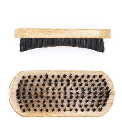 Щетка для укладки волос и бороды DEWAL "BARBER STYLE", натуральная щетина, 7-рядная CO-29