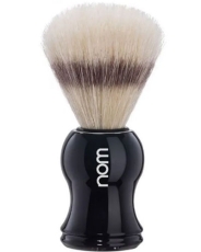 Помазок для бритья NOM GUSTAV,  щетина кабана, черный пластик
