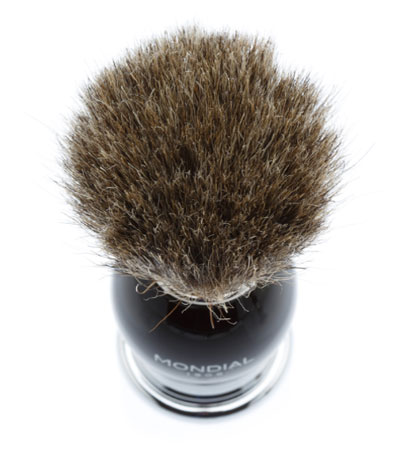 Бритвенный набор Mondial: станок MACH3, помазок, крем для бритья Tabacco verde, цвет черный GB-FIZ-BL-STK-M3-T