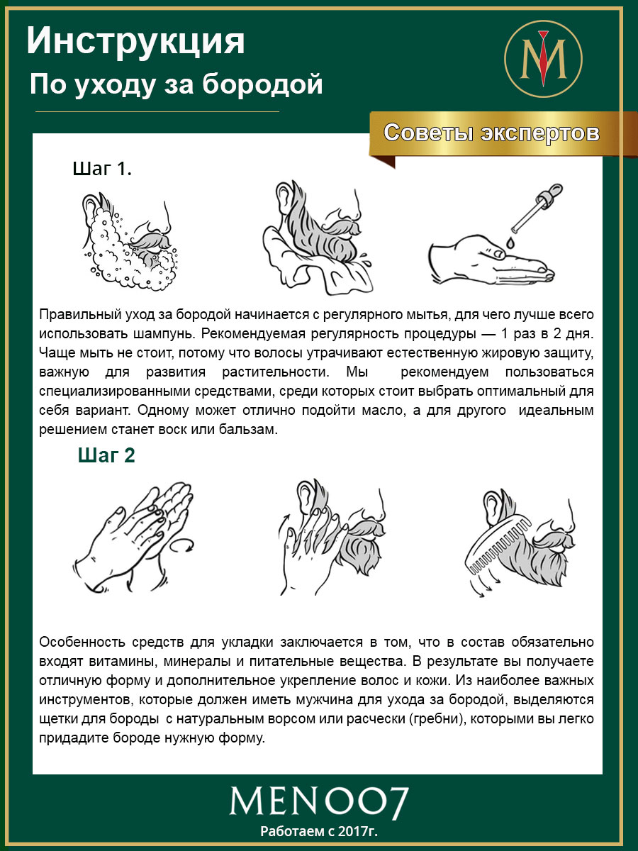 Премиальный бокс мужской косметики для бороды BOX byMEN007 #Pro-3