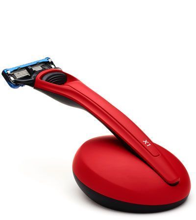 Набор Bolin Webb X1, бритва X1 матовая красная, подставка матовая красная