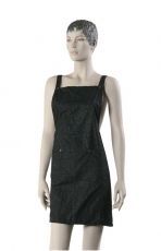 Фартук мастера DEWAL для стрижки "Буквы", нейлон, черный 76x65 см