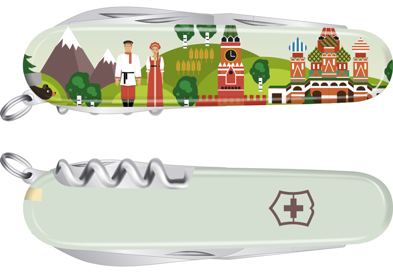 Нож перочинный Spartan Из России с любовью VICTORINOX 1.3603 RUSSIA