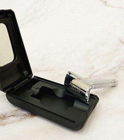 Классический станок для бритья KURT в коробке с зеркалом, К-20015SBM