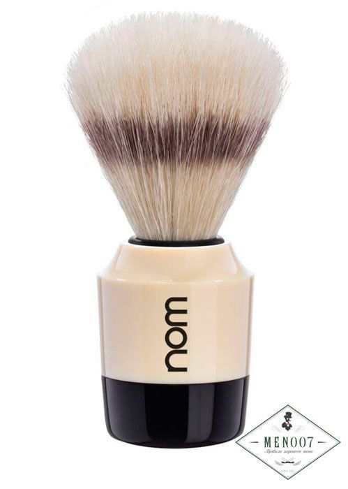 Помазок  NOM, MARTEN щетина кабана, кремовый пластик
