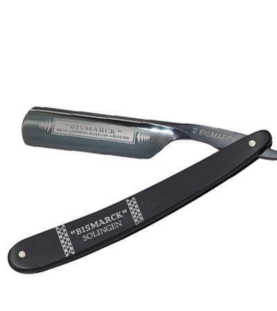 Опасная бритва DOVO 26830 ручка - эбеновое дерево, 6/8", 1/1, с инкрустацией цвета серебра