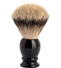 Помазок MUEHLE CLASSIC, барсучий ворс высшей категории Silvertip, черная смола, размер M