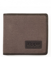 Портмоне из кожи и холщовой ткани ZIPPO