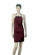 Фартук мастера DEWAL для стрижки"Буквы", нейлон,бордовый 66X82 см