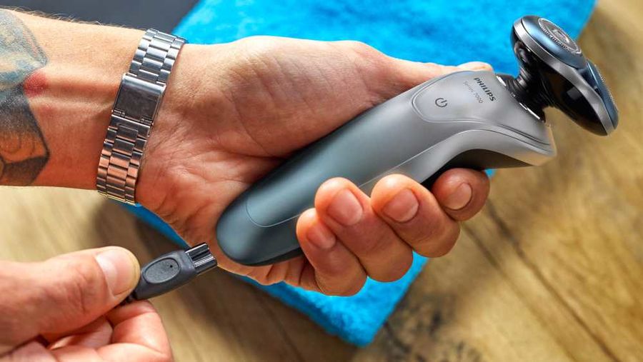 Электробритва PHILIPS Series 7000 S7910/16, серый и голубой