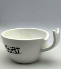 Чаша для бритья керамическая с ручкой , K-40060 KURT 