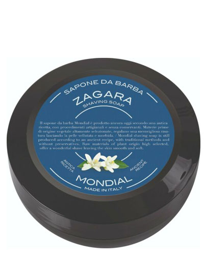 Крем-мыло для бритья Mondial "ZAGARA" с ароматом флёрдоранжа, пластиковая чаша, 75 мл