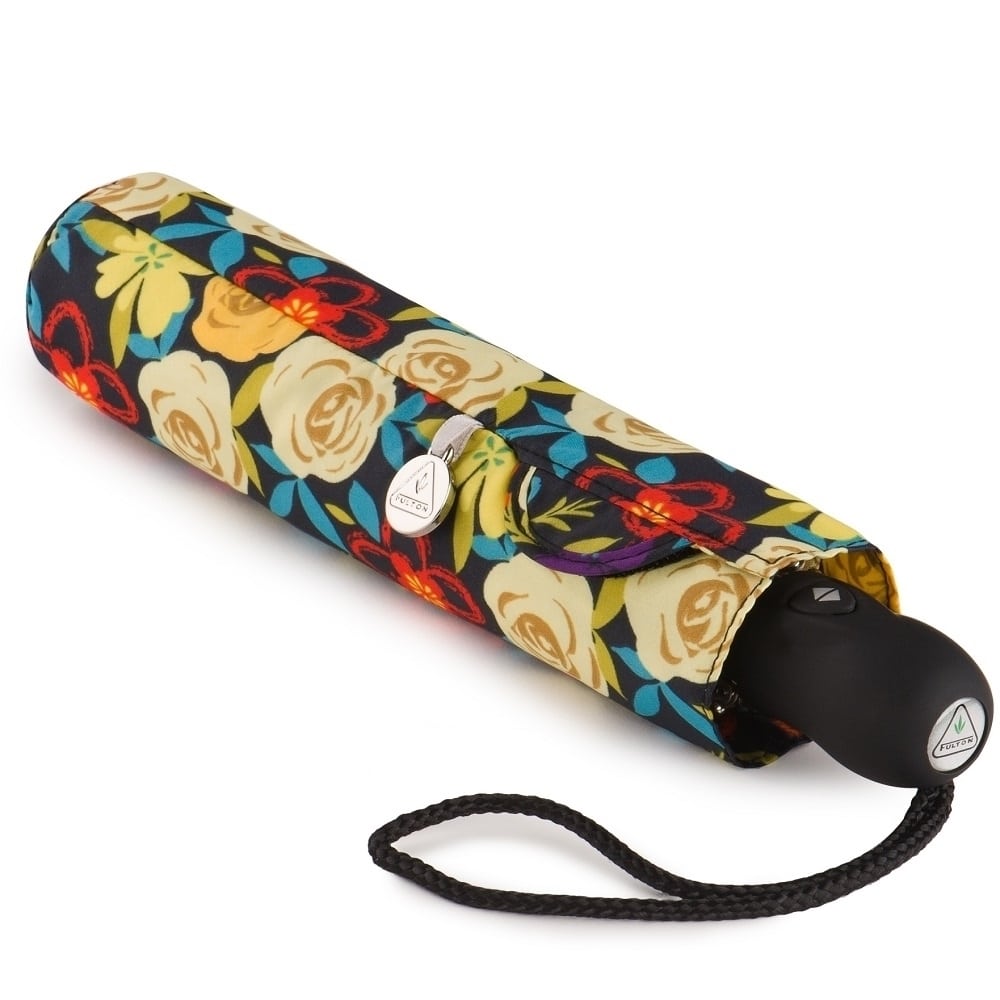 Компактный зонт-автомат «Цветы», автомат, OpenClose Superslim, Fulton J739-3051
