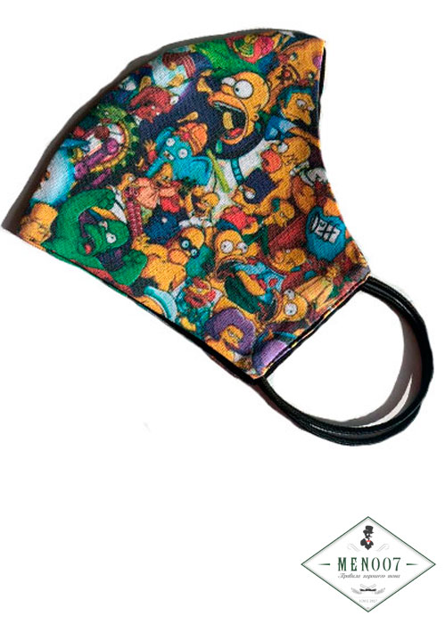 Маска защитная многоразовая "Симпсоны" мужская