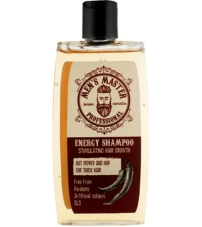 Стимулирующий шампунь MEN'S MASTER "Красный перец, кофеин и хмель"- 260мл.