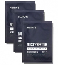 Набор увлажняющих масок для сухой и чувствительной кожи Hero'S Moist'N'Restore Facial Mask - 20 г (3шт)