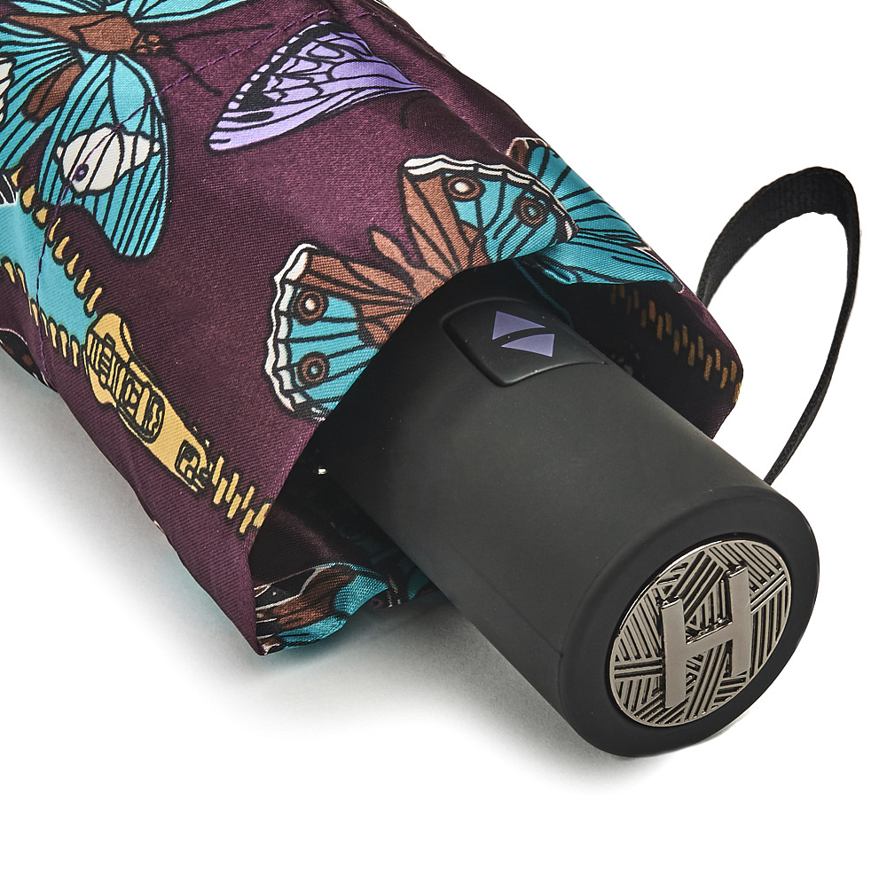 Зонт женский автомат Henry Backer Q2101 Butterfly (Бабочки)