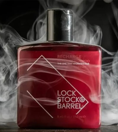Шампунь для жестких волос (Увлажняющий и Кондиционирующий )Lock Stock & Barrel Recharge Moisture Shampoo-250 мл.