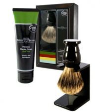 Подарочный набор Edwin Jagger черный помазок и крем для бритья лайм и гранат GS214SCLPT