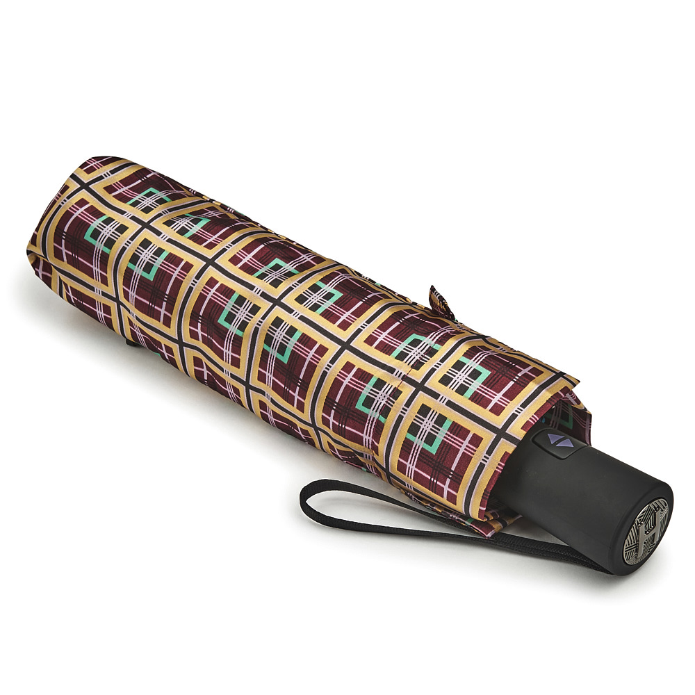 Зонт женский автомат Henry Backer Q2105 CheckYellow (Желтая клетка)