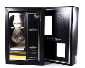 Подарочный набор Edwin Jagger помазок цвета слоновой кости и крем для бритья лайм и гранат GS114SCLPT