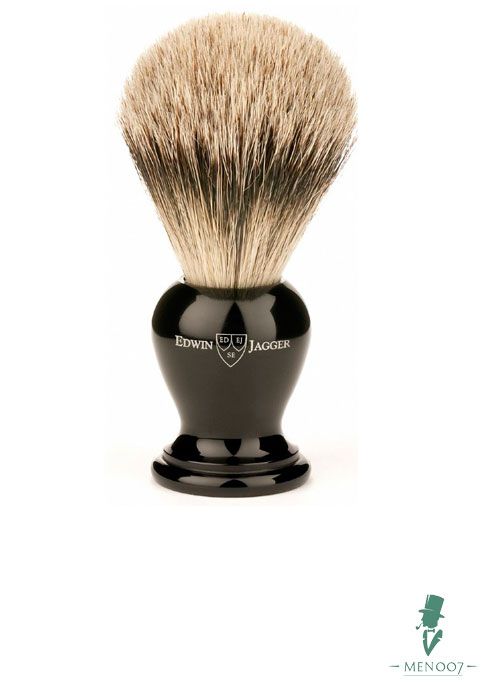 Помазок с подставкой Edwin Jagger Super черная смола