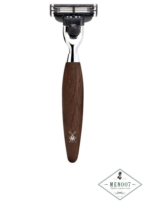 Бритва MUEHLE KOSMO, Mach3, мореный дуб