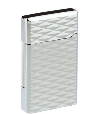 Зажигалка "Pierre Cardin" газовая кремниевая, сплав цинка, покрытие хромированное с гравировкой, 3,7х1,1х6 см