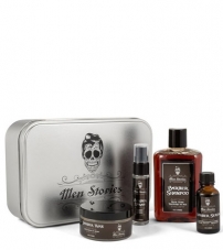 Набор подарочный для бороды и волос в металлической коробке Men Stories Beard Set
