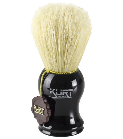 Помазок для бритья с ворсом кабана на пластиковой подставке, KURT К-60215