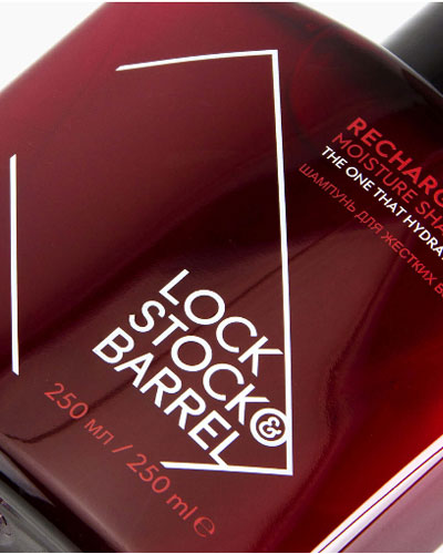Шампунь для жестких волос (Увлажняющий и Кондиционирующий )Lock Stock & Barrel Recharge Moisture Shampoo-250 мл.
